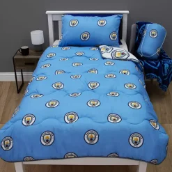 Manchester City Coverless 10.5 Tog Reversible Single Duvet - Bedding Set