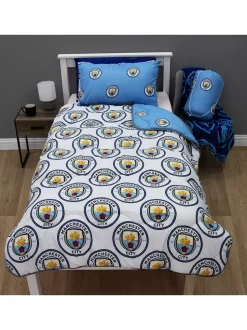 Manchester City Coverless 10.5 Tog Reversible Single Duvet - Bedding Set