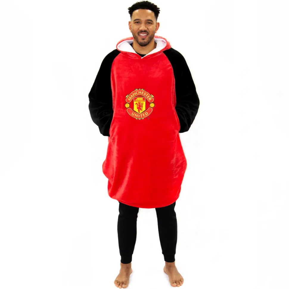 Manchester United FC Hugzee Wearable Fleece Hoodie – Large