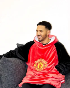 Manchester United FC Hugzee Wearable Fleece Hoodie – Large