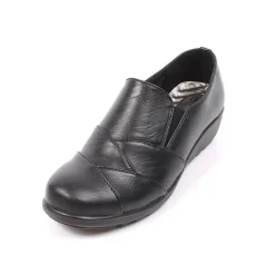 Mandy Women's Comfort Walk Slip On Shoes Black