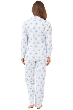 Marlon Floral Print Blue 100% Cotton Pyjama Set