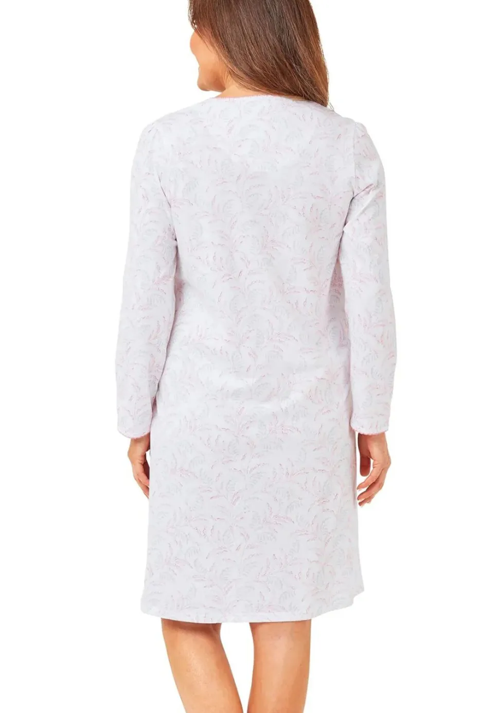 Marlon Floral Print Pink Long Sleeve 100% Cotton Nightdress