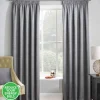 Matrix Grey Thermal Tape Top Curtains