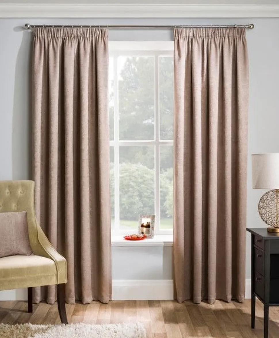 Matrix Latte Thermal Tape Top Curtains