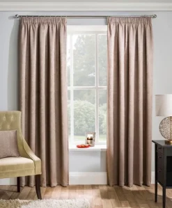 Matrix Latte Thermal Tape Top Curtains by Enhanced Living