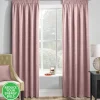 Matrix Thermal Tape Top Curtains Blush by Enhanced Living