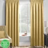 Matrix Thermal Tape Top Curtains Ochre