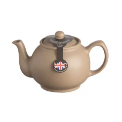 Matt Taupe 6 cup Teapot by Price & Kensington