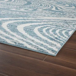 Mavira Swirl Blue Rug 80x150 cm