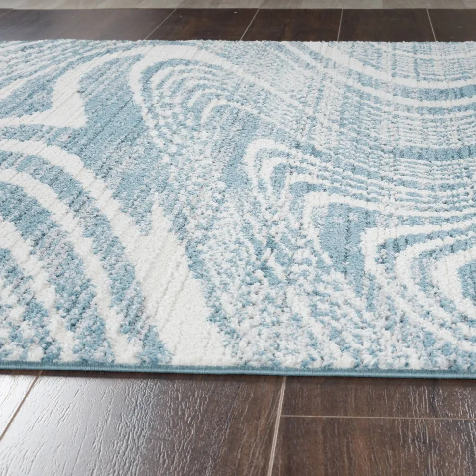 Mavira Swirl Blue Rug 80x150 cm