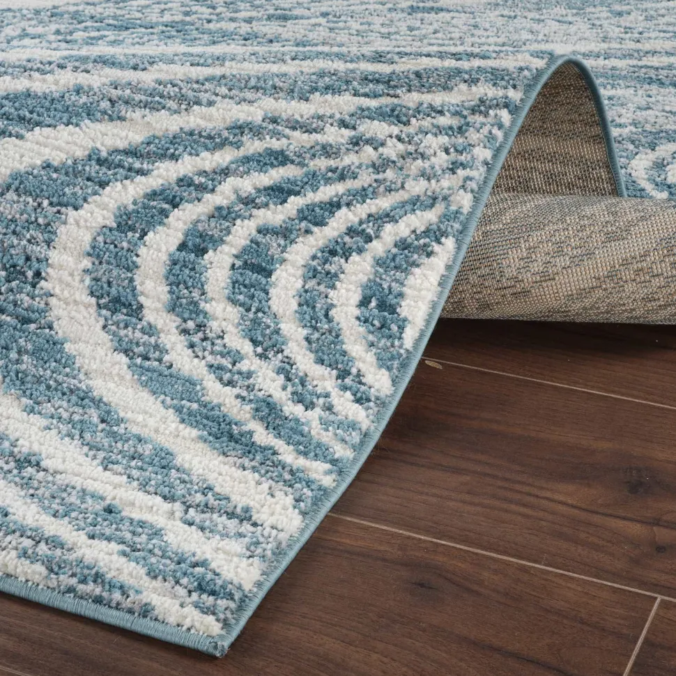 Mavira Swirl Blue Rug 80x150 cm