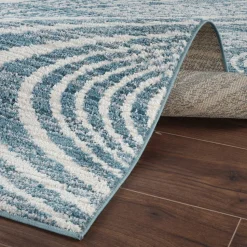 Mavira Swirl Blue Rug 160x220 cm