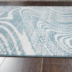 Mavira Swirl Blue Rug 67x110 cm