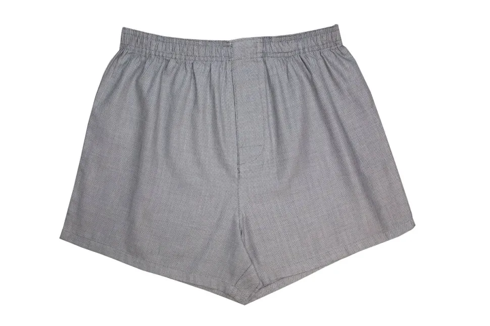 Men's 100% Cotton De Lucca 3 Pack Boxers Grey Mix