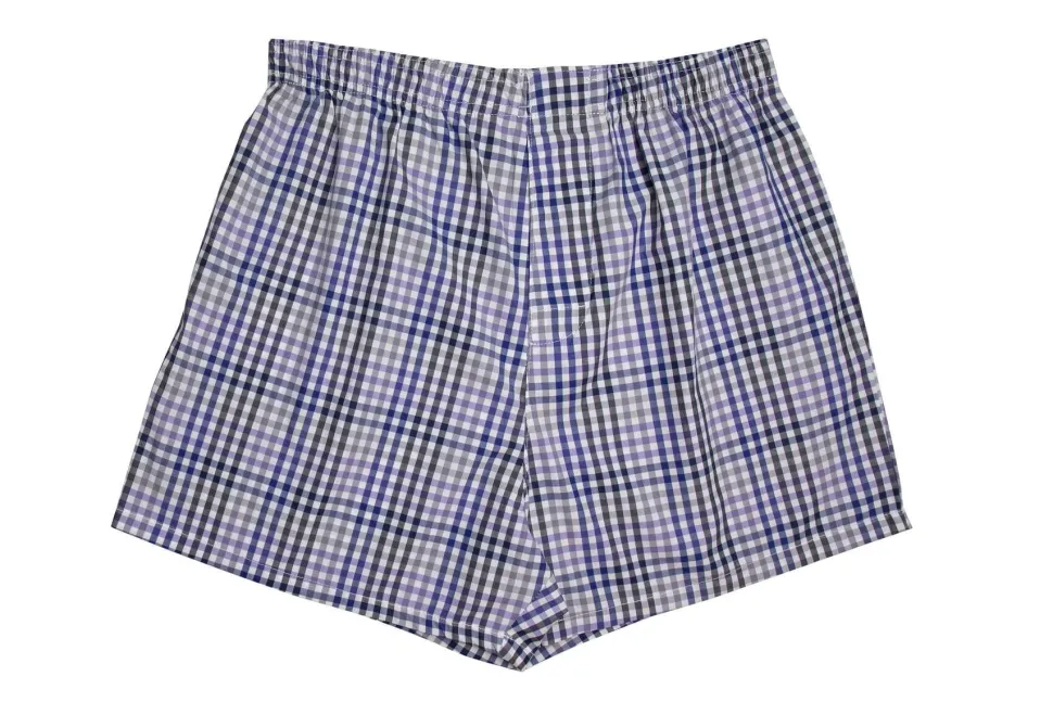 Men's 100% Cotton De Lucca 3 Pack Boxers Black & Blue Mix