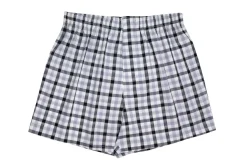 Men's 100% Cotton De Lucca 3 Pack Boxers Black & Blue Mix