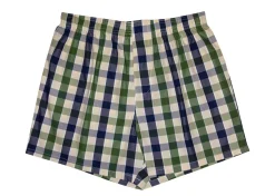 Men's 100% Cotton De Lucca 3 Pack Boxers Dark Green Mix