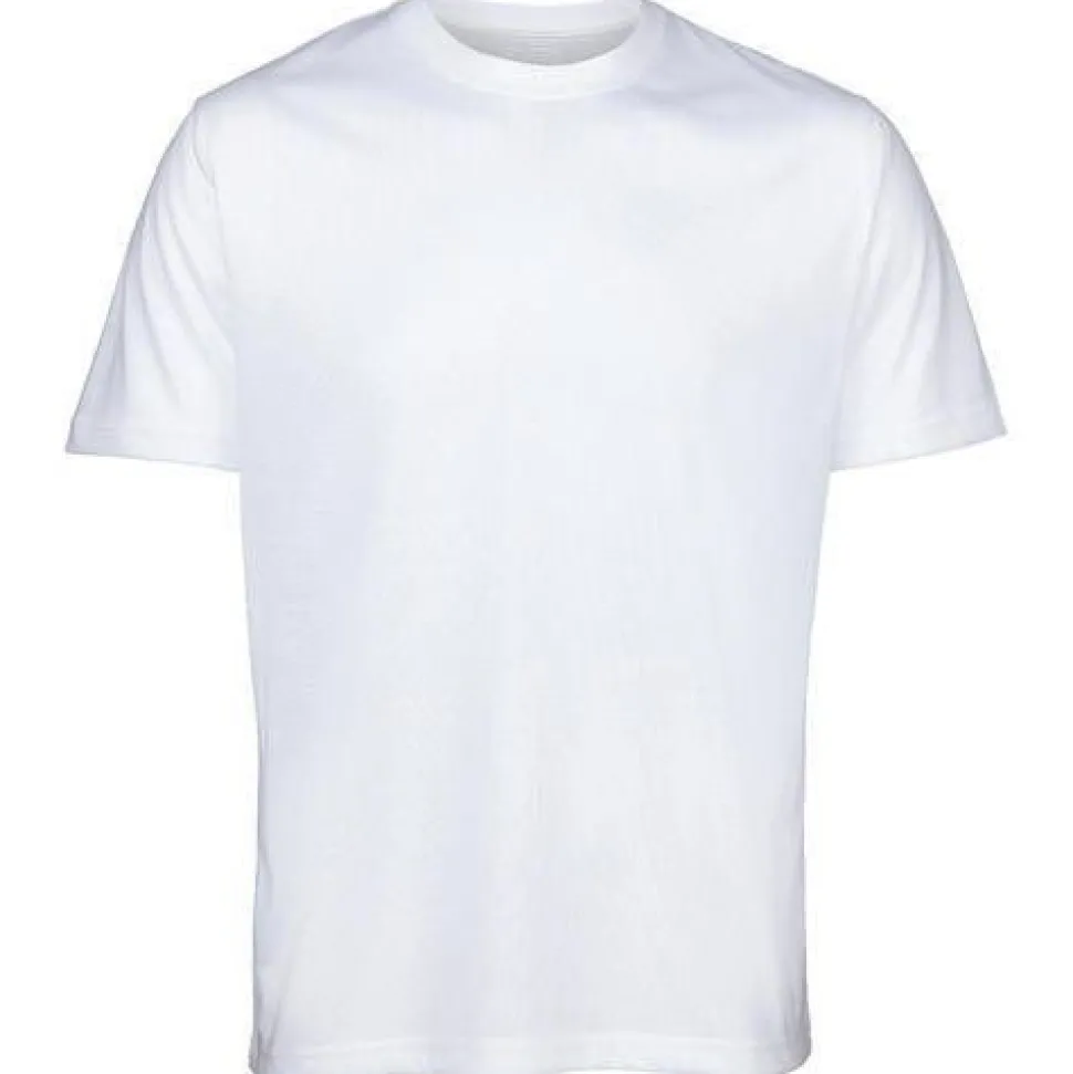 Men's 100% Cotton White T-Shirt Large