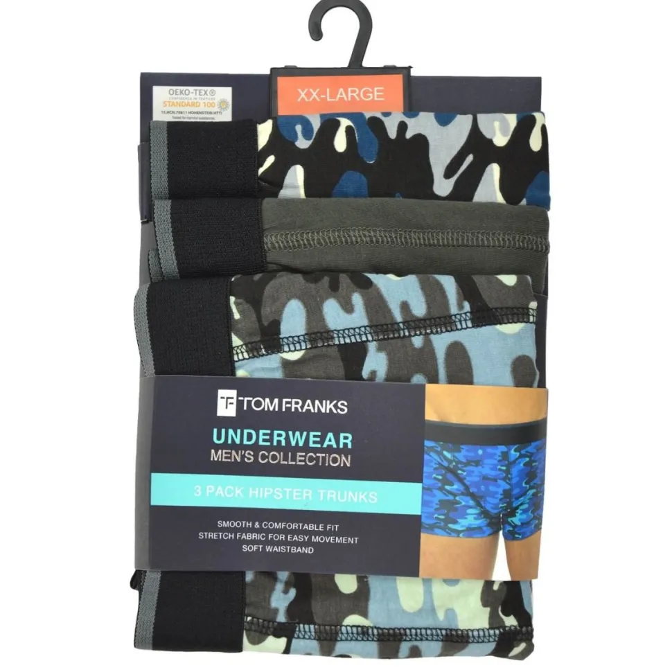 Men's 3 Pack Camouflage Boxers