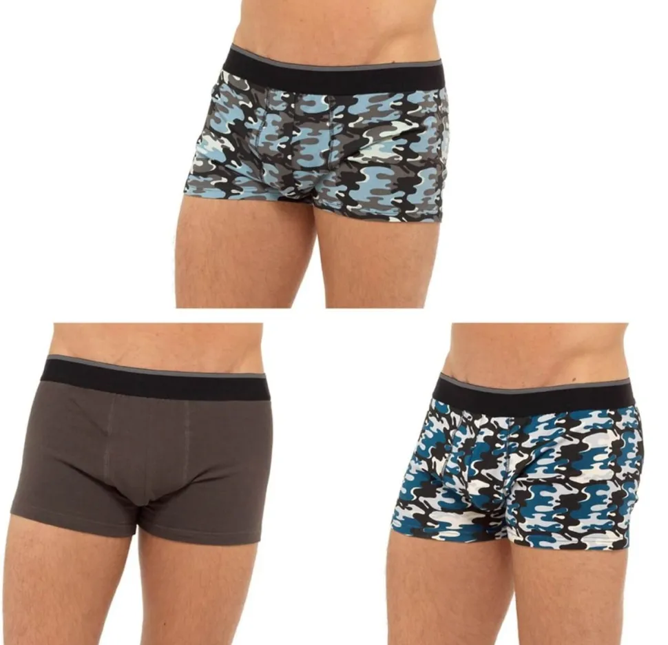 Men's 3 Pack Camouflage Boxers