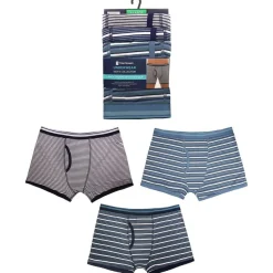 Mens 3 Pack Cotton Stretch Trunks