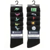 Men's 5 Pack Embroidered Sock
