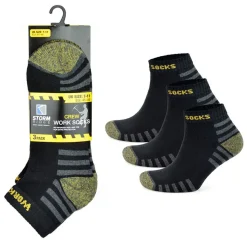 Men's 3 Pack Work Trainer Socks