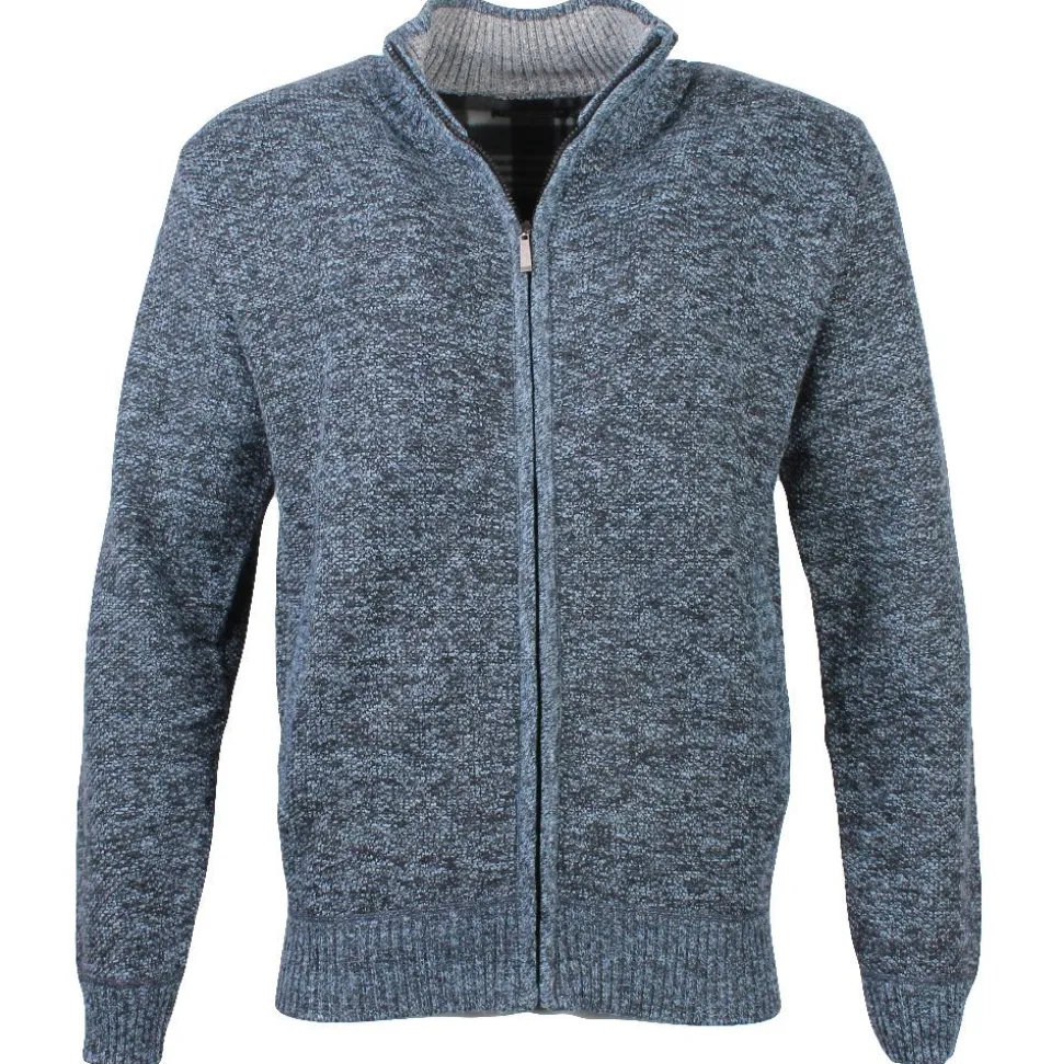 Men's Artic Full Zip Jumper Denim Blue