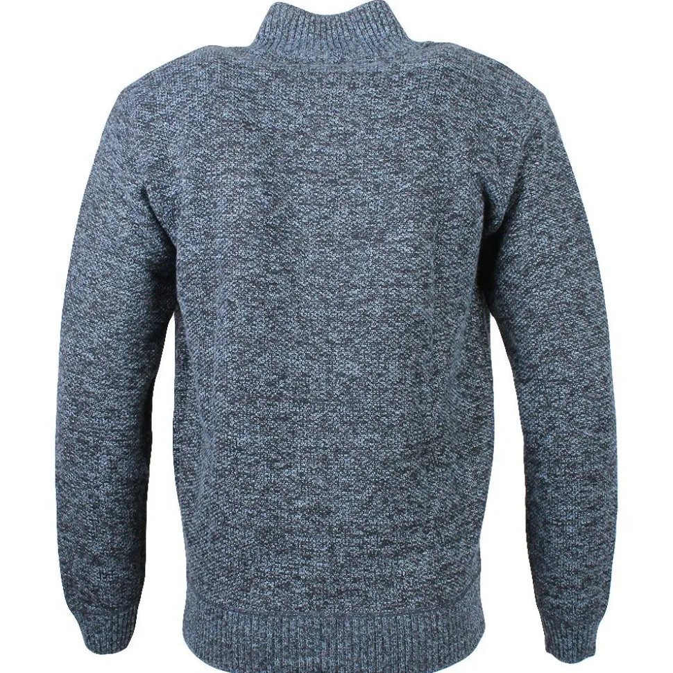 Men's Artic Full Zip Jumper Denim Blue