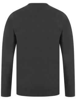 Men's Badger Round Neck Sweatshirt Ebony Grey by Kensington