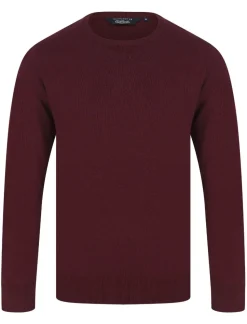 Men's Badger Round Neck Sweatshirt Zinfandel Red by Kensington