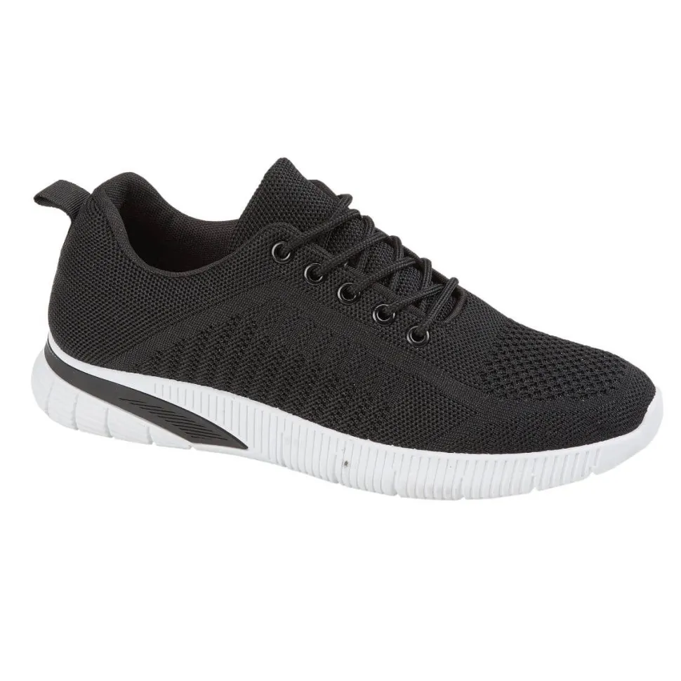 Men's Bourbon Trainers Black by Urban Jacks
