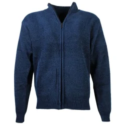 Men's Chenille Full Zip Jumper Navy