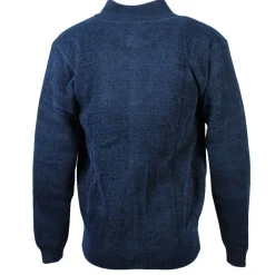 Men's Chenille Full Zip Jumper Navy