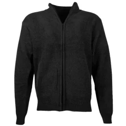 Men's Chenille Full Zip Jumper Black