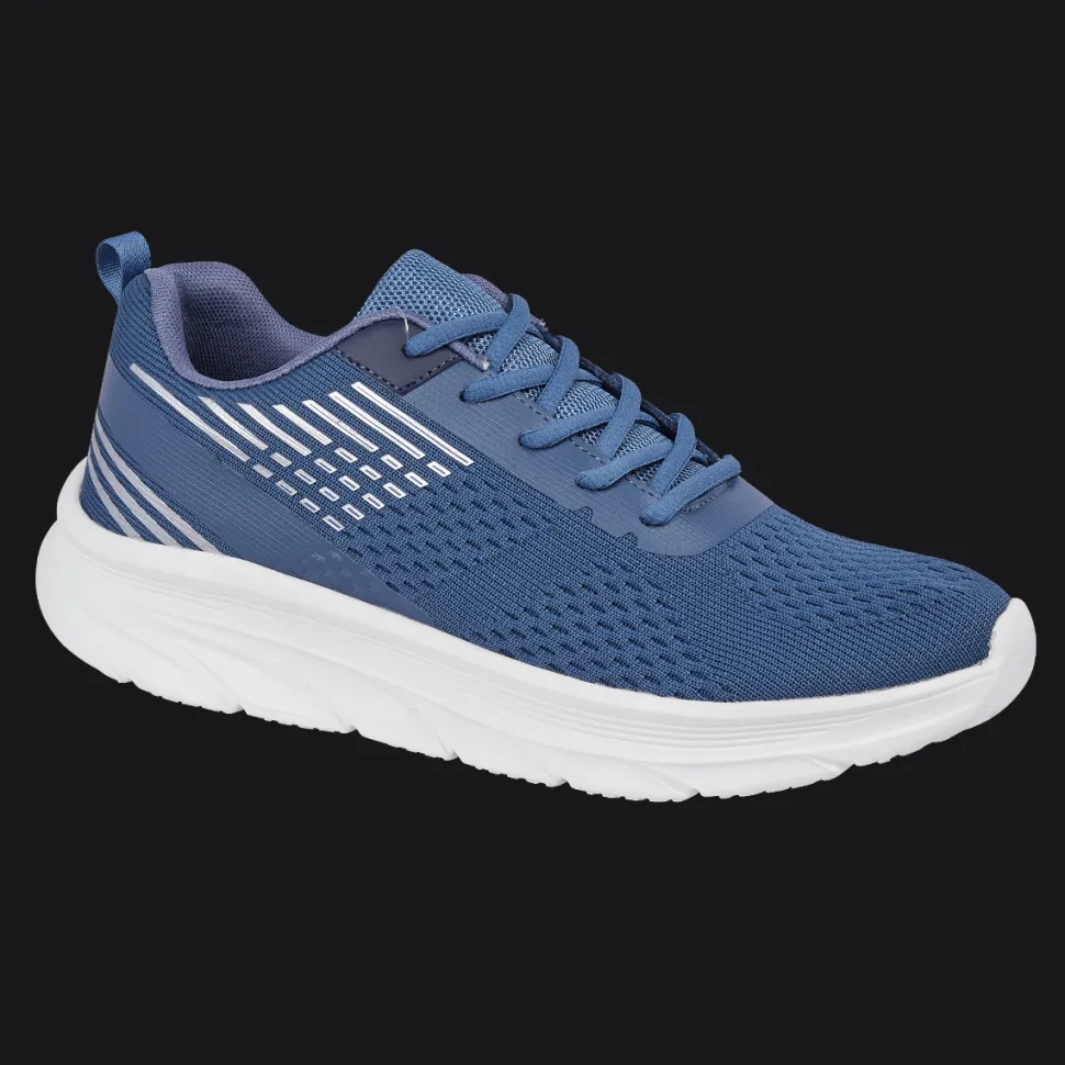 Men's Conneticut Blue Trainers by Urban Jacks
