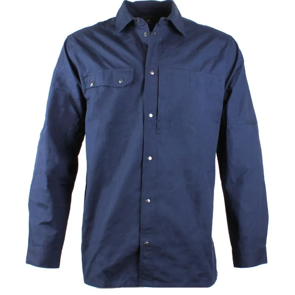 Mens Cotton Twill Navy Shirt