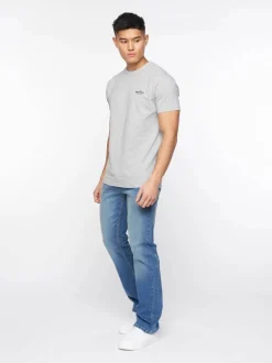 Men's Crosshatch Bootcut Jeans Stone Wash