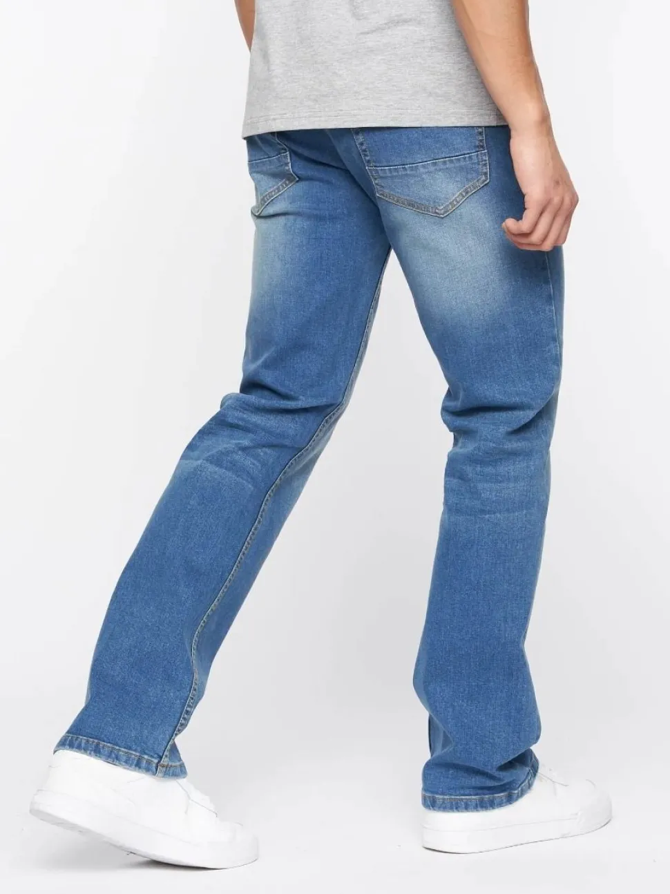 Men's Crosshatch Bootcut Jeans Stone Wash