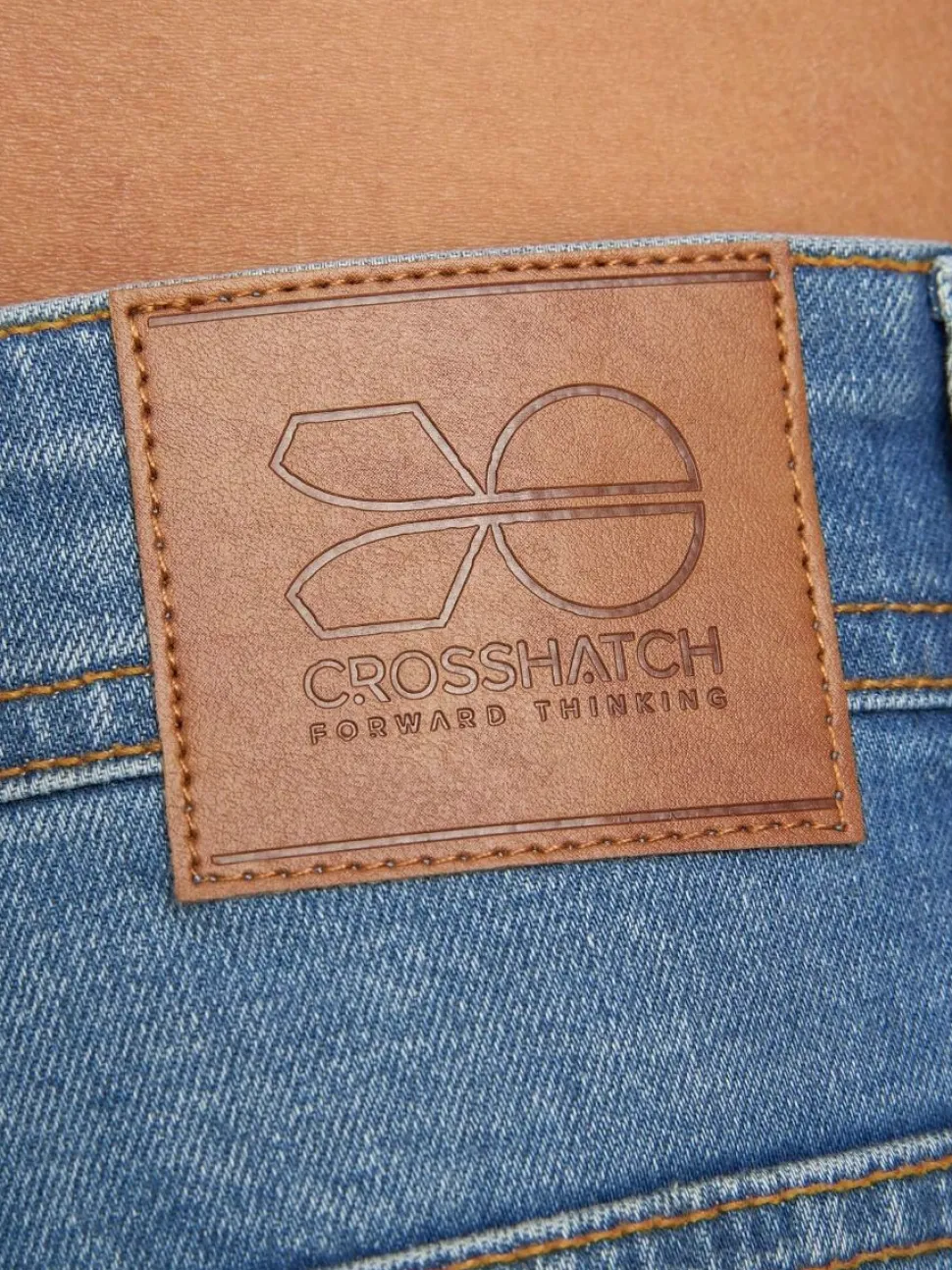 Men's Crosshatch Bootcut Jeans Stone Wash