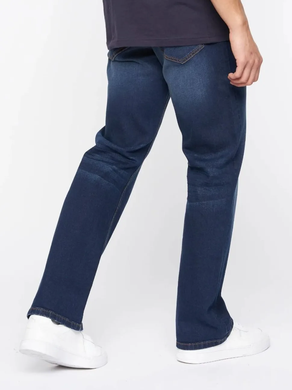 Men's Crosshatch Bootcut Jeans Dark Wash