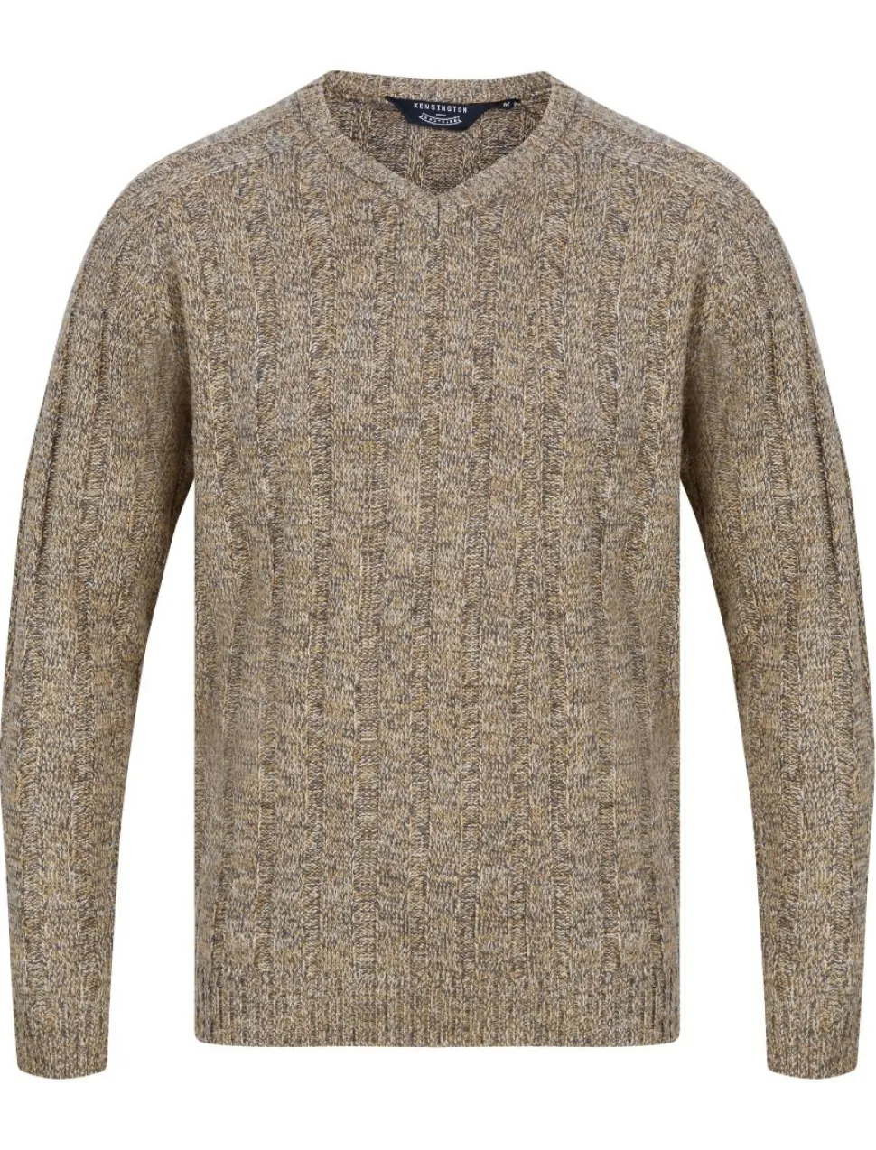 Men's Ecru Grey Twist Jumper