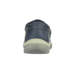 Men's Exmouth Navy Slip On Boat Shoes by Charles Southwell