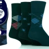 Men's Gentle Grip Argyle Socks