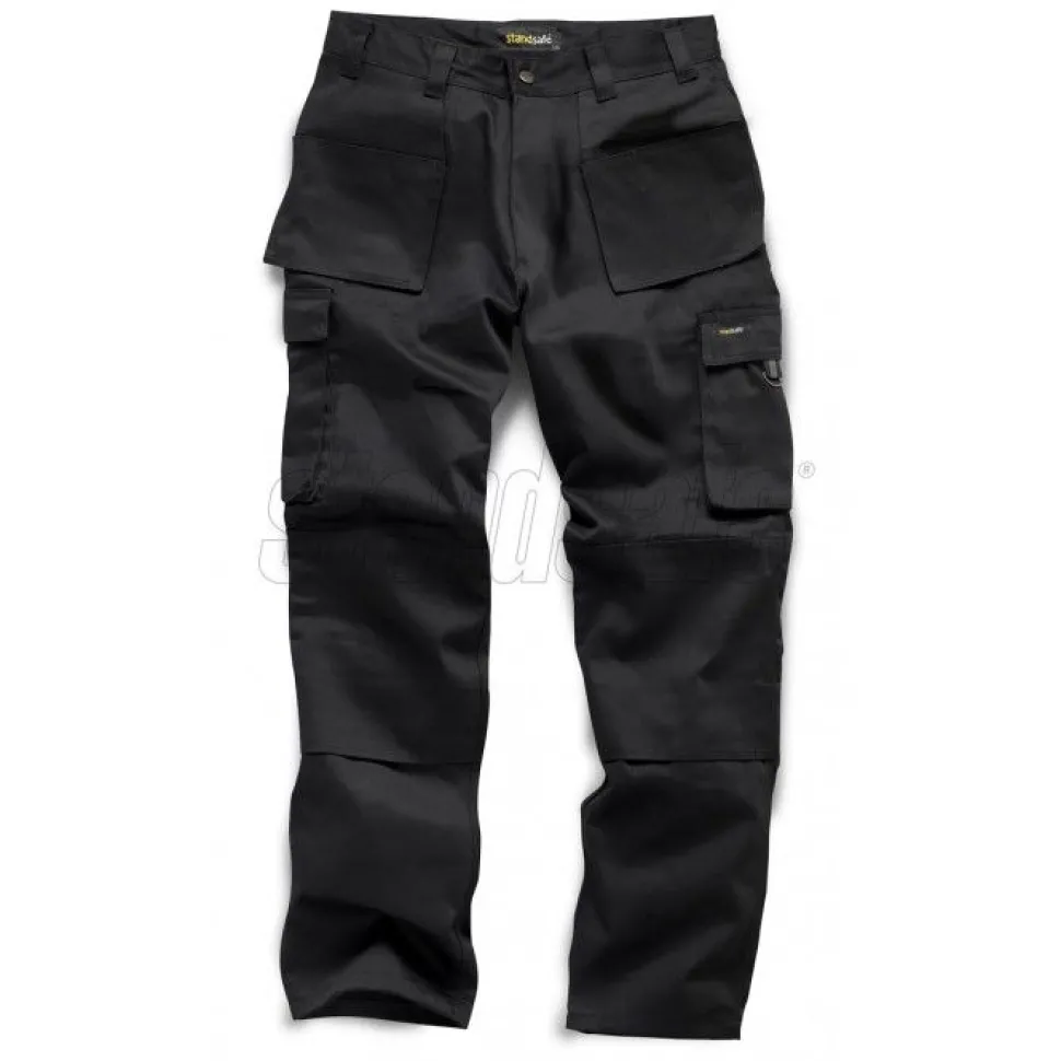 Mens Heavy Duty Work Trousers - Black & Navy