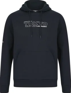 Men's Navy Hooded Sweatshirt by Tokyo Laundry