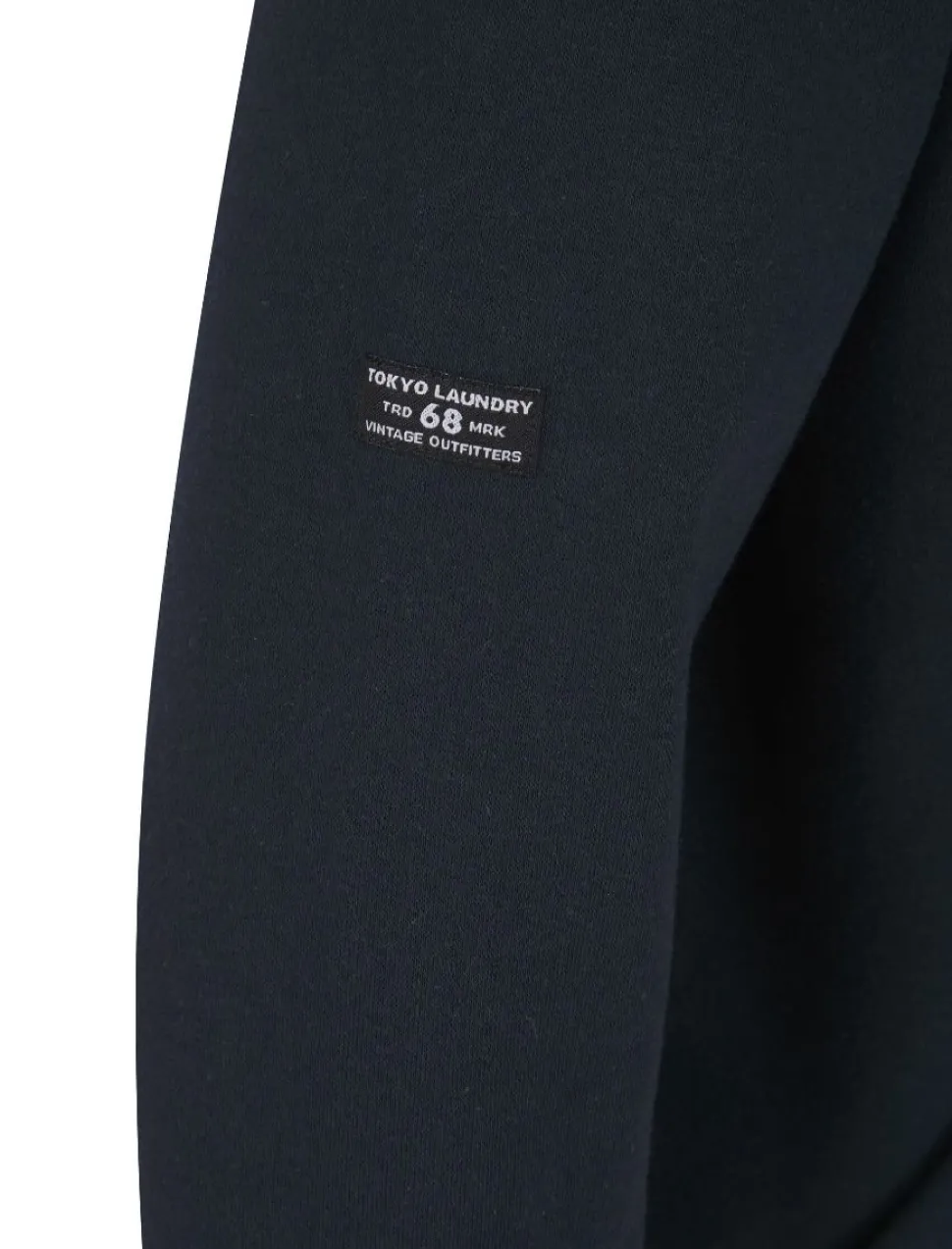 Men's Navy Hooded Sweatshirt by Tokyo Laundry