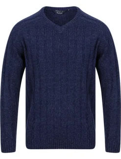 Men's Navy Twist Jumper