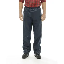 Men's Navy Waterproof Rain Trousers